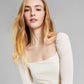 And Now This Women's Puff Sleeve Ruched Long Sleeve Bodysuit Brown Size X-Large