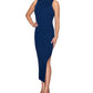 RACHEL Rachel Roy Women's Lenora Mock Neck Sweater Dress Blue Size XX-Large