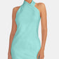 Rachel Roy Women's Halter Sheath Dress Green Size Large