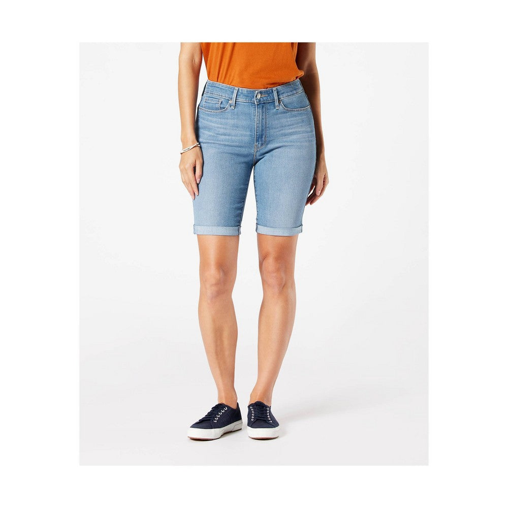 DENIZEN® from Levi's® Women's Mid-Rise 9 Bermuda Jean Shorts Jean Therapy Size 8