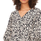 Vince Camuto Women's Balloon Sleeve Blouse Size Small Gray Size Small