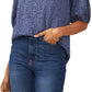 Vince Camuto Women's Lace Off The Shoulder Top Blue