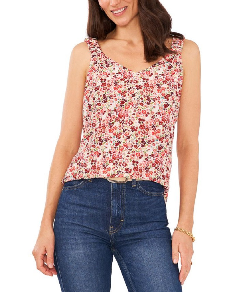 Vince Camuto Women's Sunset Ditsy Tank Brown