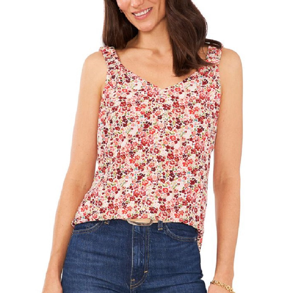 Vince Camuto Women's Sunset Ditsy Tank Brown