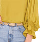 Vince Camuto Women's Bell Sleeve Top Green Size Large
