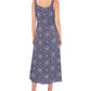 Vince Camuto Women's Printed Sleeveless Midi Dress Blue Size X-Large