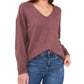 Vince Camuto Women's Cozy Seam Sweater Purple Size Medium