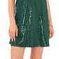 Vince Camuto Women's Sequin Sleeveless Dress Green Size Medium