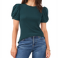 1.STATE Women's Ponderosa Pine Puff Sleeve T-Shirt Size Medium