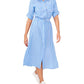 Riley & Rae Women's Belted Maxi Dress Blue Size X-Large