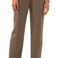 Vince Camuto Women's Pleated Straight Leg Trousers Green Size 14