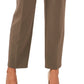Vince Camuto Women's Pleated Straight Leg Trousers Green Size 14