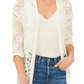 Vince Camuto Women's Open Stitch Duster White Size Medium