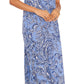 विन्स कैमूटो महिलाओं के लिए पैस्ले प्रिंट मैक्सी स्लिपड्रेस, नीला, आकार एक्स-लार्ज