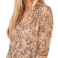Vince Camuto Women's Long Sleeves With V Neck Dress Brown Size Small