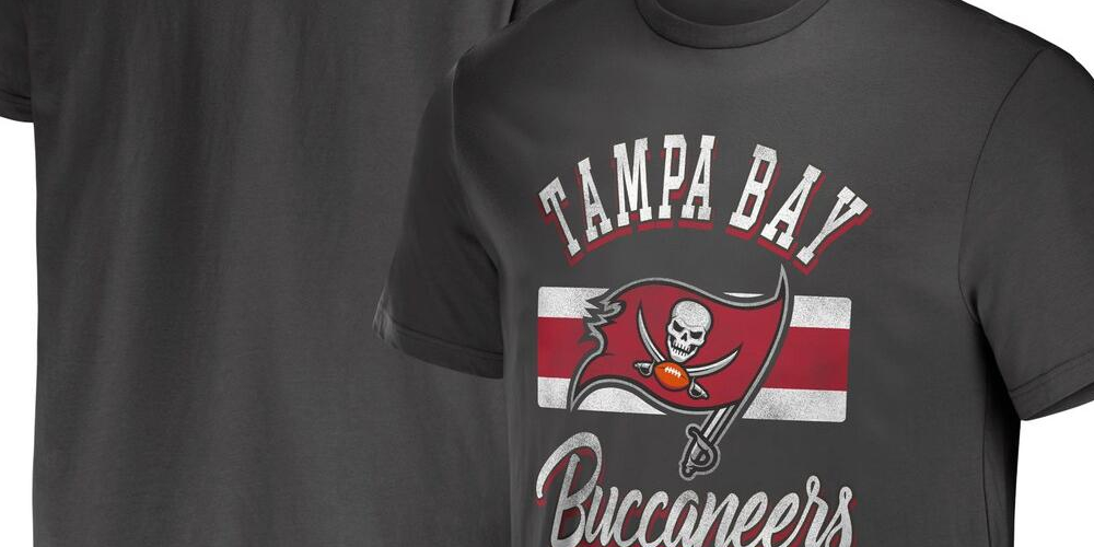 Nike Men's NFL X Darius Rucker Collection by Fanatics Pewter Tampa Bay Buccaneers T-Shirt Pewter Size Small