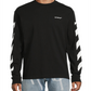 Off-White Men's Diag Helvetica Logo Sweatshirt Black White Size M