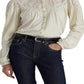 Ralph Lauren Women's Eyelet Embroidered Cotton Blend Top White Size Large