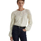 Ralph Lauren Women's Eyelet Embroidered Cotton Blend Top White Size Medium