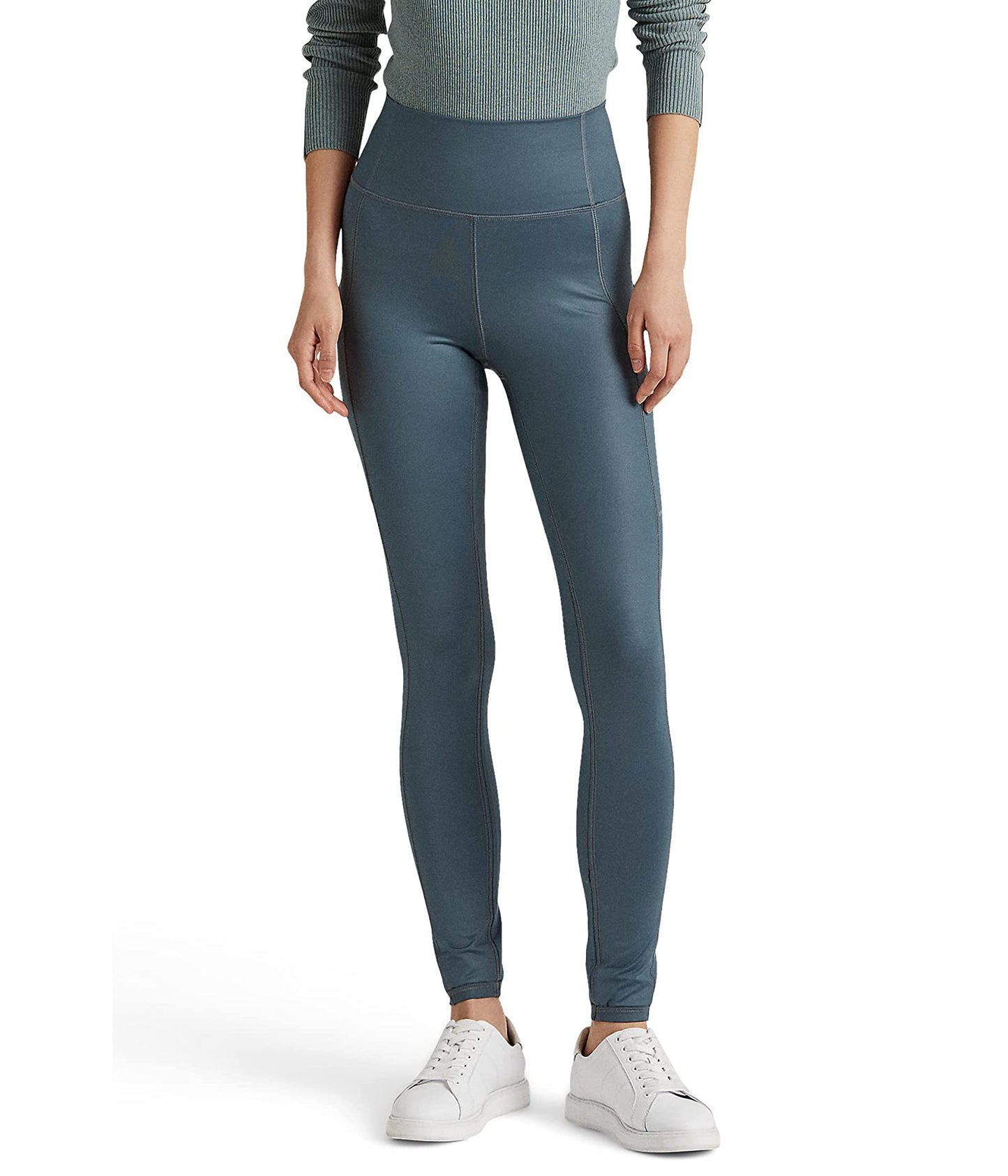 Ralph Lauren Women's Coated Jersey Legging Blue Size Medium