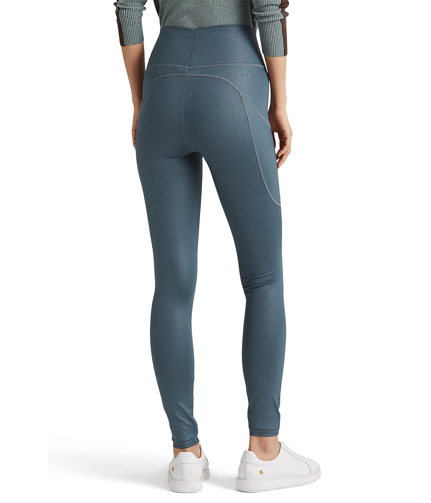 Ralph Lauren Women's Coated Jersey Legging Blue Size Medium