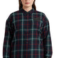 Ralph Lauren Women's Bullion Patch Plaid Twill Shirt Blue Size 3X