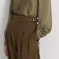 Ralph Lauren Women's Satin One Shoulder Blouse Green Size Small