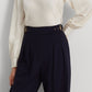 Ralph Lauren Women's Satin One Shoulder Blouse White Size Large