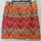 Ralph Lauren Women's Geo Motif Cotton Linen Wrap Skirt Red