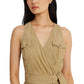 Lauren Ralph Lauren Belted Suede Sleeveless Dress