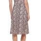 Kensie Women's Lace Mock Neck Sleeveless Fit & Flare Dress Pink Size 2