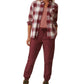 Bass Outdoor Women's Expedition Stretch Flannel Shirt Purple Size X-Large