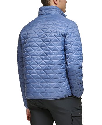 Bass Outdoor Men's Delta Diamond Quilted Packable Puffer Jacket Blue Size Medium