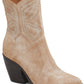Lucky Brand Women's Lakelon Studded Western Boot Brown Size 8.5 M