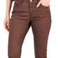 Tommy Hilfiger Women's Coated Skinny Ankle Jeans Brown