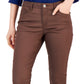 Tommy Hilfiger Women's Coated Skinny Ankle Jeans Brown