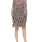 Tommy Hilfiger Women's Printed Knee Shift Dress Blue Size 2