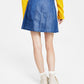 Tommy Jeans Women's Pleated Denim Skirt Blue Size 14