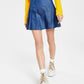 Tommy Jeans Women's Pleated Denim Skirt Blue Size 14