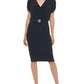 Tommy Hilfiger Women's Work Midi Sheath Dress Blue Size 16