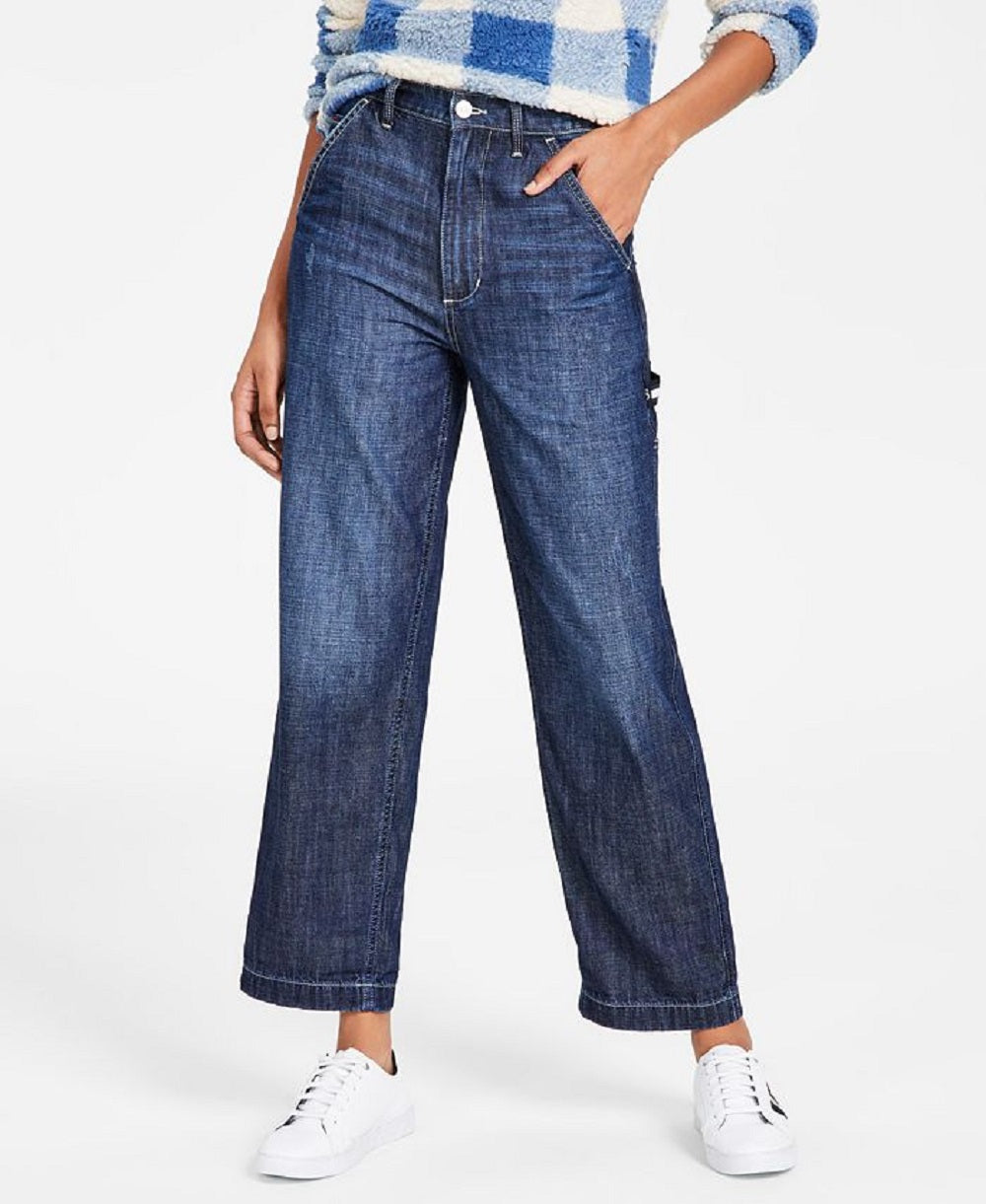 Tommy Jeans Women's Cotton Carpenter Jeans Blue Size 29