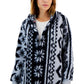 Tommy Hilfiger Women's Hooded Sherpa Jacket Blue Size Medium