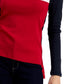 Tommy Hilfiger Women's Cotton Turtleneck Colorblocked Long Sleeve Top Blue Size Large