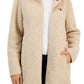 Tommy Hilfiger Women's Hooded Fleece Zip Up Jacket Brown Size X-Small