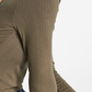 Tommy Jeans Women's Back Cutout Ribbed Long Sleeve Top Green Size Medium