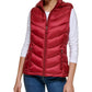 Charter Club Women's Packable Hooded Puffer Vest Red Size Small