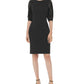Calvin Klein Women's Sequined Midi Cocktail and Party Dress Black Size 16