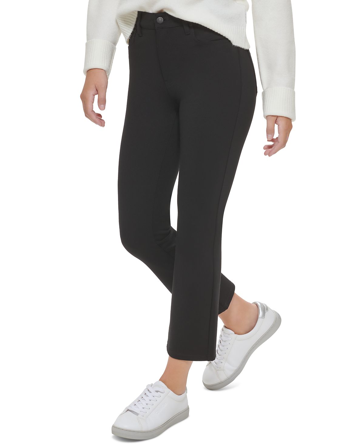Calvin Klein Jeans Women's High Waist Kick Flare Jeans Black Size X-Small