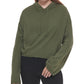 Calvin Klein Women's Hooded Bell Sleeve Top Green Size X-Large