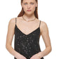 Calvin Klein Women's Sequin Camisole Black Size Large